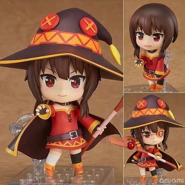 10CM KonoSuba: God&#39;s Blessing on this Wonderful world! Aqua 630 Megumin 725 Action Figure New Collection Model