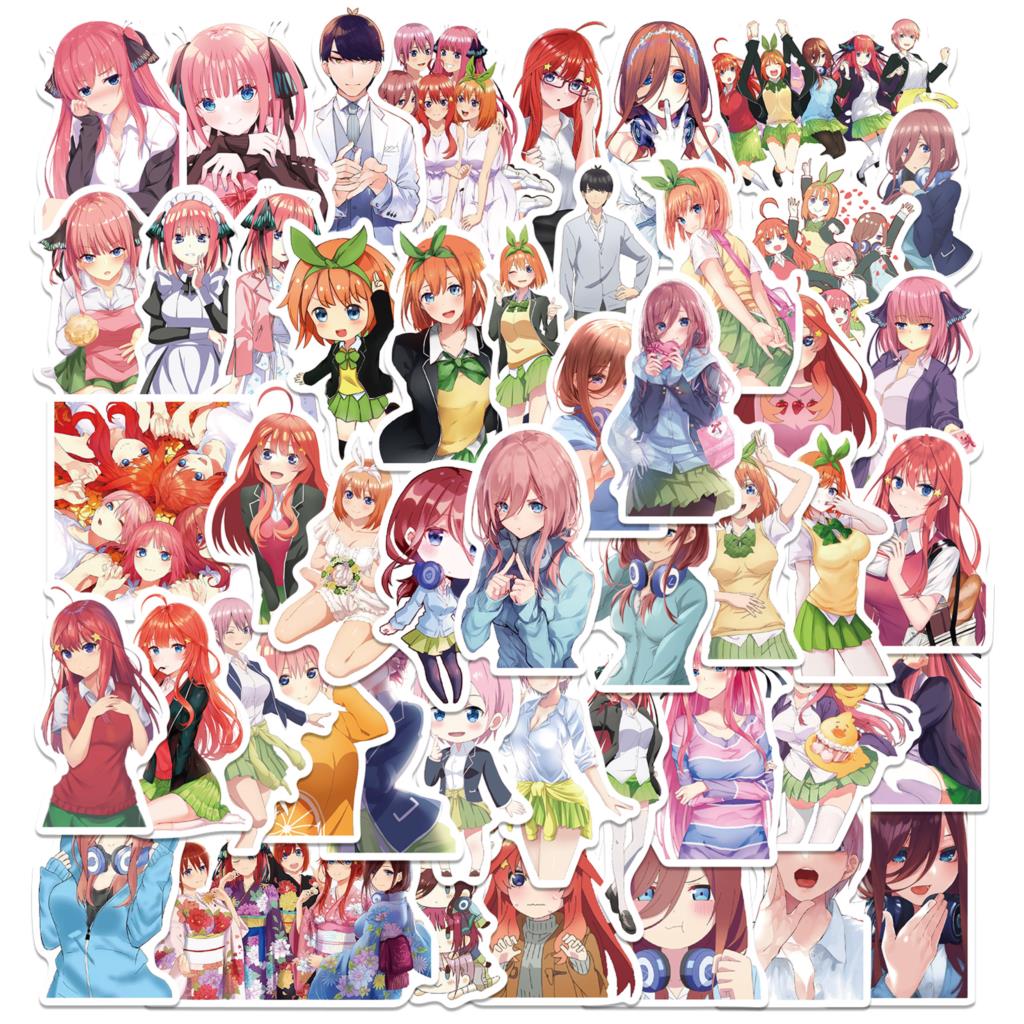 10/30/50Pcs Anime The Quintessential Quintuplets Stickers For Motorcycle Phone Skateboards Laptop Luggage Pegatinas Stickers