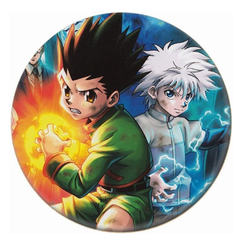 Anime Hunter X Hunter Brooches Cosplay Badges For Backpack Killua Pin Jewelry Button Clothes Female Women Party Gift