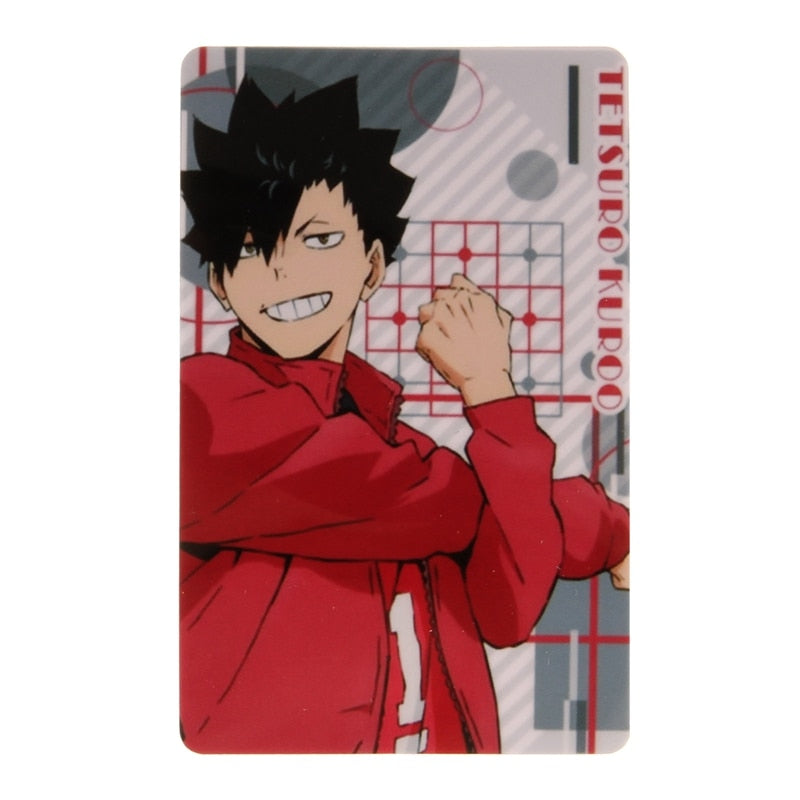 Japan Anime Haikyuu!! Figures Character ID IC Card Sticker PVC Kids Toys Stickers Suitable For Bus Card Bank Card Decoration