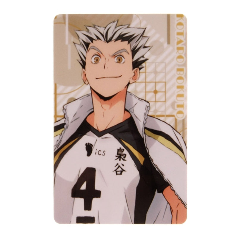 Japan Anime Haikyuu!! Figures Character ID IC Card Sticker PVC Kids Toys Stickers Suitable For Bus Card Bank Card Decoration