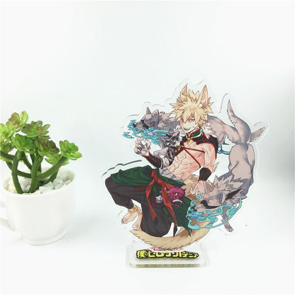 Anime My Hero Academia keychain Bakugou Katsuki Midoriya Izuku Midoriya Izuku cute fun cartoon kawaii acrylic jewelry key chain