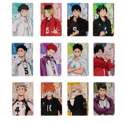 Japan Anime Haikyuu!! Figures Character ID IC Card Sticker PVC Kids Toys Stickers Suitable For Bus Card Bank Card Decoration