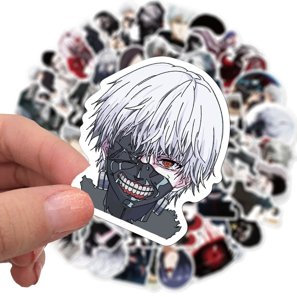 10/30/50PCS Classic Animation Tokyo Ghoul Suitcase Notebook Mobile Phone Refrigerator Helmet Graffiti WaterproofStickerWholesale