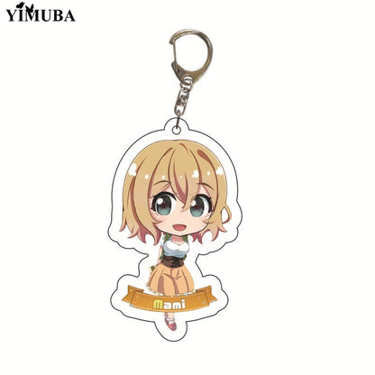 Manga Kanojo Okarishimasu Keychain Anime Rent A Girlfriend Key Chain Ichinose Chizuru Acrylic Figure Key Ring Bag Charm Trinkets