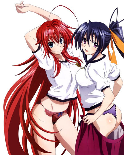 Three Ratels FC157 High School DxD Rias Gremory And Himejima Akeno Sexy 3D Sticker Car Styling Vinyl Car Window Wiper Decal