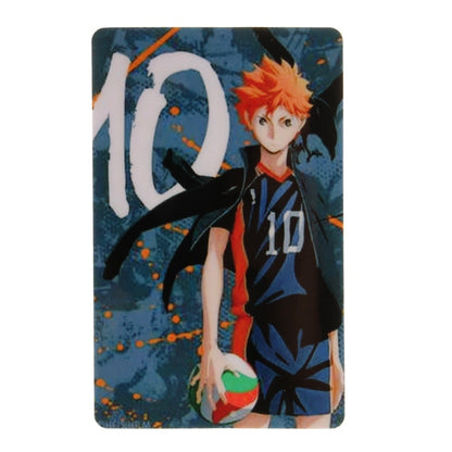 Japan Anime Haikyuu!! Figures Character ID IC Card Sticker PVC Kids Toys Stickers Suitable For Bus Card Bank Card Decoration