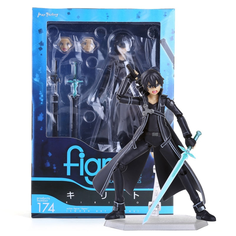 Figma Sword Art Online Kirito 174 248 Asuna 178 Sinon 241 ABS/PVC Action Figure Toy Doll