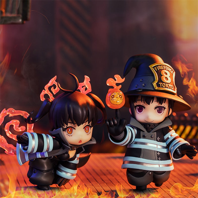 Judai Original QINGCANG Studio Fire Force Anime Fire Brigade of Flames Tamaki Kotatsu Maki Oze Cute PVC Action Figure Doll Toys