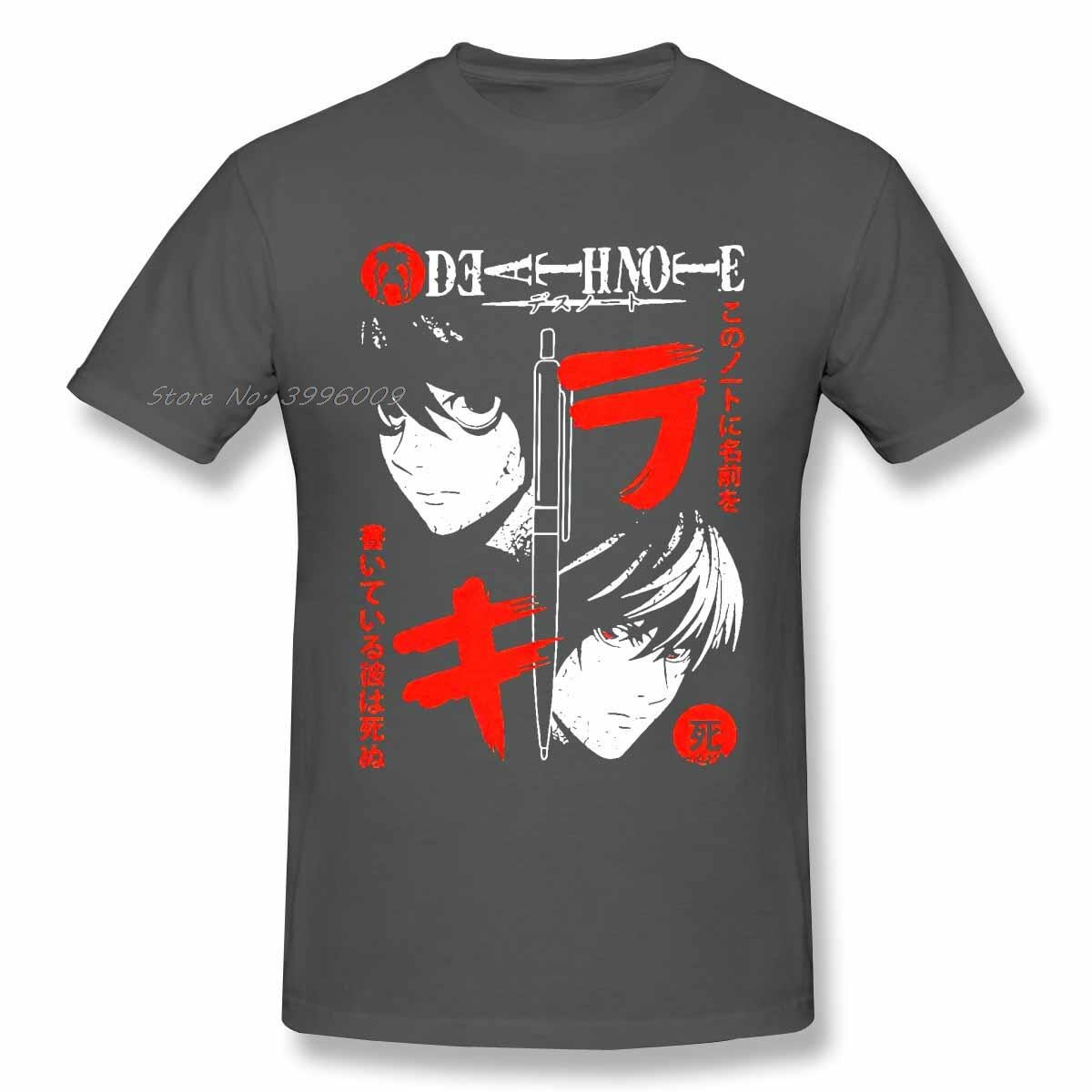 Death Note Pencil T Shirt For Men Vintage 100% Cotton Tee Shirt Crew Neck Short Sleeve T-Shirt Birthday Tshirt Present Clothes