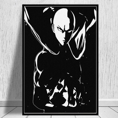 Modern Art Canvas Painting Saitama One Punch Man Posters and Prints Wall Art Picture for Living Room Decor Cuadros