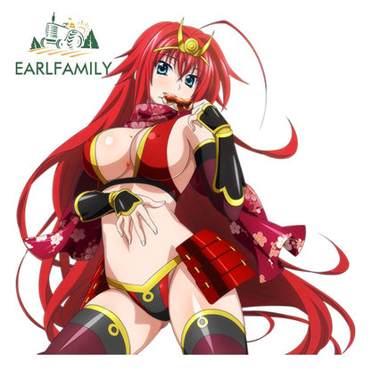 13cm Car Styling Super 3D Sexy Girl High School DxD Anime Rias Gremory Render Euro Drift Decal Waterproof Car Sticker