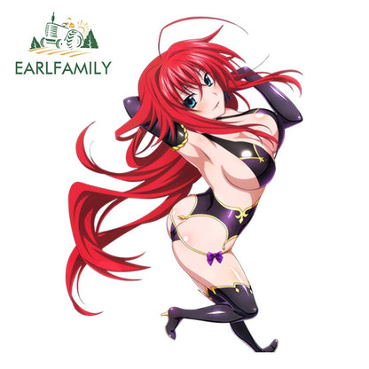 13cm Car Styling Super 3D Sexy Girl High School DxD Anime Rias Gremory Render Euro Drift Decal Waterproof Car Sticker