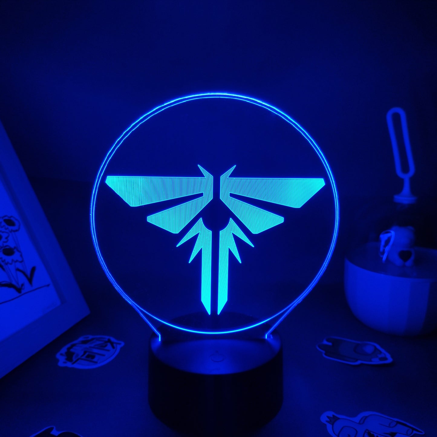 Game LOGO Lamp The Last of Us 2 3D Led RGB Night Lights Birthday Cool Gift For Friend Gaming Room Table Colorful Mark Decoration