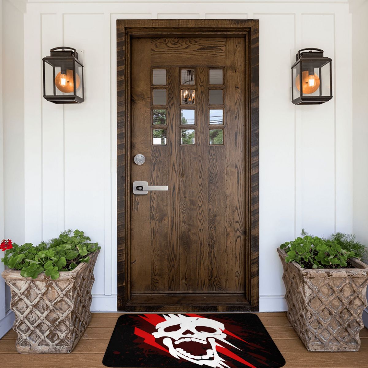 Dead By Daylight Sacrificed Skull Doormat Welcome Bathroom Living Room Floor Mat Home Rug Carpet Nightmare Skeleton Anti-slip