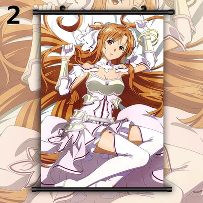 Sword Art Online Yuuki Asuna  HD Print Wall Poster Scroll