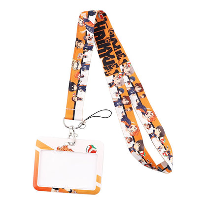 DZ1423 New Anime Haikyuu!! Lanyard for Bus Credit Bank Card ID Keys Badge Holder Keychain Keyring Neck Strap Jewelry Fans Gifts