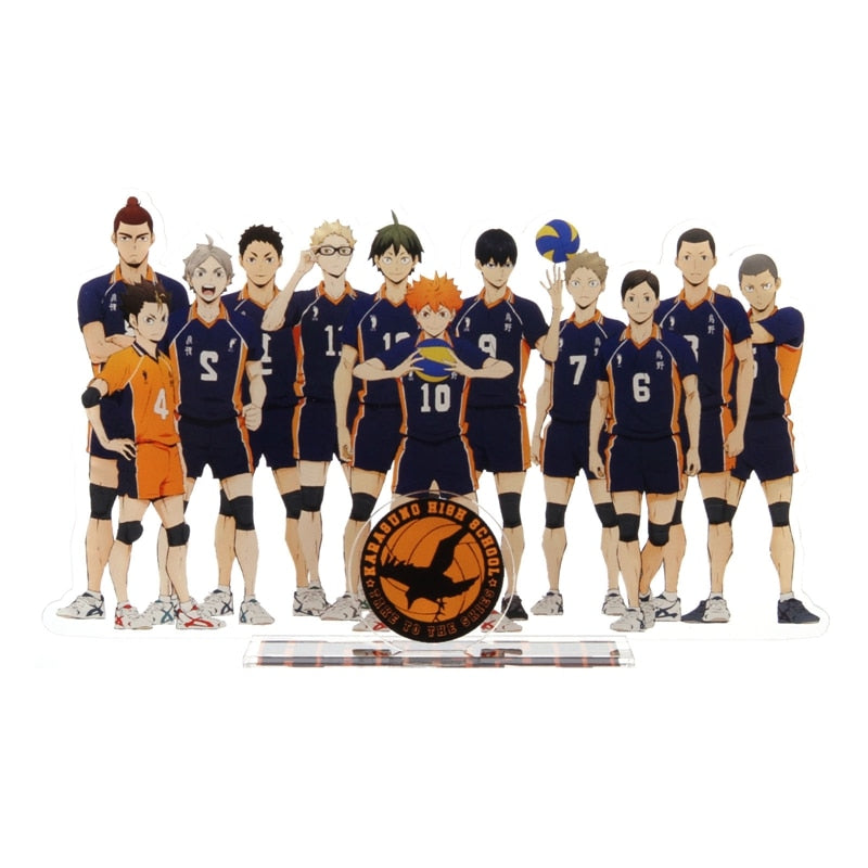 Anime Haikyuu!! Acrylic Stand Figure Model Table Plate Volleyball Boys Action Figures Toys Anime Activities Desk Decor Ornaments