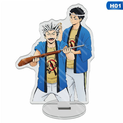 Anime Haikyuu!! Acrylic Desk Stand Figures Models Volleyball Teenagers Figures Plate Holder Cake Topper Activities Table Decor