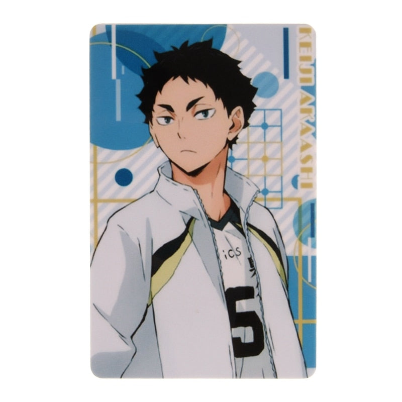 Japan Anime Haikyuu!! Figures Character ID IC Card Sticker PVC Kids Toys Stickers Suitable For Bus Card Bank Card Decoration