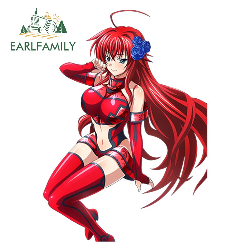 13cm Car Styling Super 3D Sexy Girl High School DxD Anime Rias Gremory Render Euro Drift Decal Waterproof Car Sticker