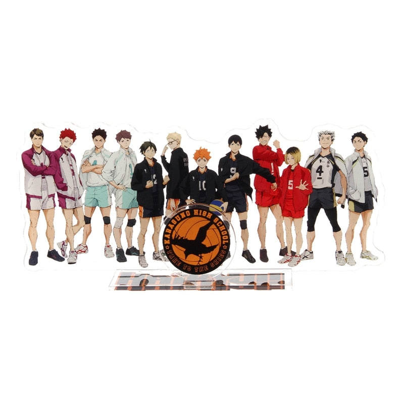 Anime Haikyuu!! Acrylic Stand Figure Model Table Plate Volleyball Boys Action Figures Toys Anime Activities Desk Decor Ornaments