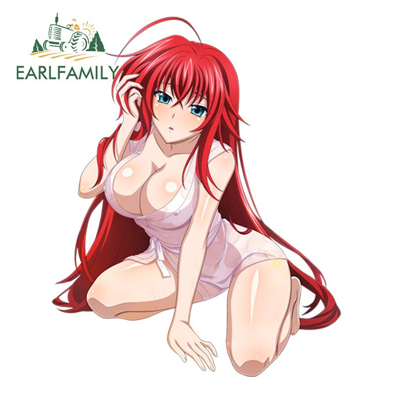 13cm Car Styling Super 3D Sexy Girl High School DxD Anime Rias Gremory Render Euro Drift Decal Waterproof Car Sticker