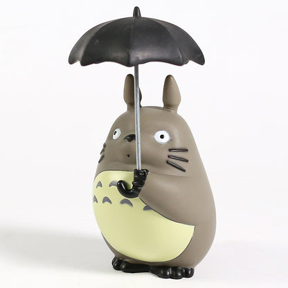 Miyazaki Hayao My Neighbor Totoro with Umbrella PVC Figure Collectible Model Toy