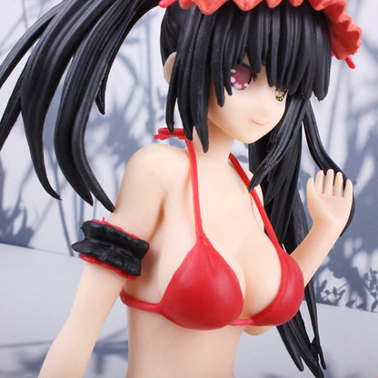 16Cm DATE A LIVE Tokisaki Kurumi With Swimsuit Sitting Ver. Anime Figure Sexy Girls Action Figure PVC Collection Model Kids Toys