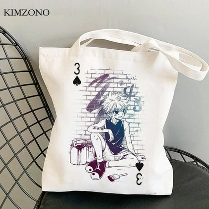 Hunter x Hunter shopping bag tote shopper handbag bolsa bag fabric jute woven tote sacolas