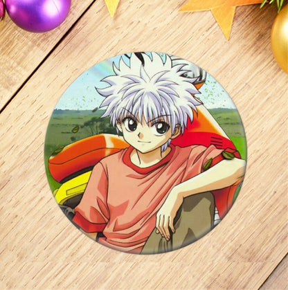 Anime Hunter X Hunter Brooches Cosplay Badges For Backpack Killua Pin Jewelry Button Clothes Female Women Party Gift