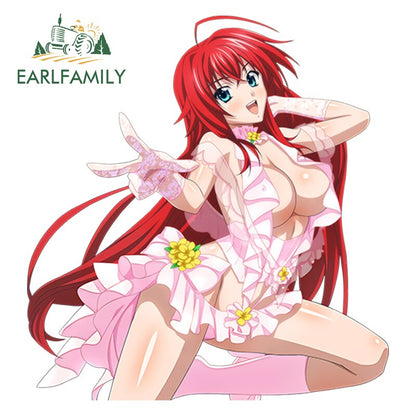 13cm Car Styling Super 3D Sexy Girl High School DxD Anime Rias Gremory Render Euro Drift Decal Waterproof Car Sticker