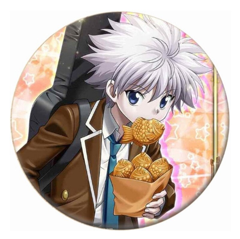 Anime Hunter X Hunter Brooches Cosplay Badges For Backpack Killua Pin Jewelry Button Clothes Female Women Party Gift