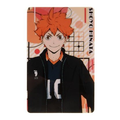 Japan Anime Haikyuu!! Figures Character ID IC Card Sticker PVC Kids Toys Stickers Suitable For Bus Card Bank Card Decoration