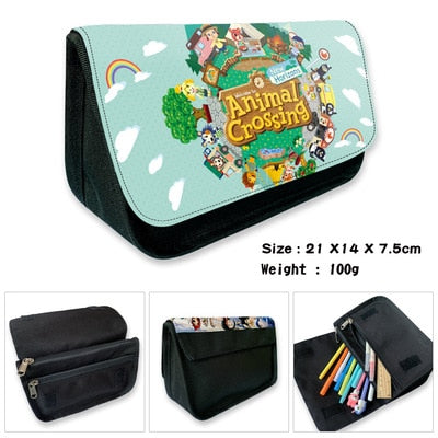 21CM Animal Crossing School Case Bag Cartoon BAGS Student Stationery Storage Bag Wallet