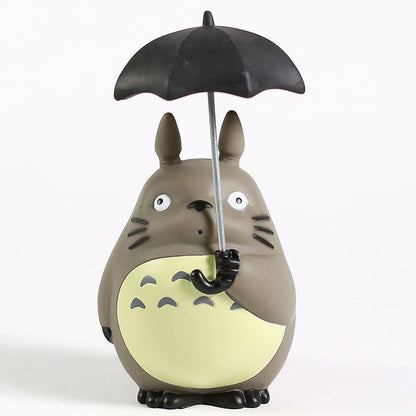 Miyazaki Hayao My Neighbor Totoro with Umbrella PVC Figure Collectible Model Toy