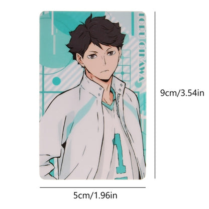 Japan Anime Haikyuu!! Figures Character ID IC Card Sticker PVC Kids Toys Stickers Suitable For Bus Card Bank Card Decoration