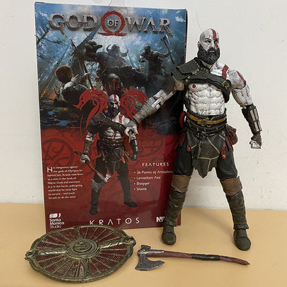 NECA God of War 2 II Action Figure Ghost of Sparta Kratos In Ares Armor W Blades Action Figure Model Toys Doll Gift Boxed