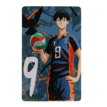 Japan Anime Haikyuu!! Figures Character ID IC Card Sticker PVC Kids Toys Stickers Suitable For Bus Card Bank Card Decoration