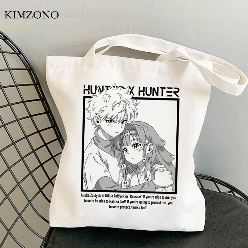 Hunter x Hunter shopping bag tote shopper handbag bolsa bag fabric jute woven tote sacolas