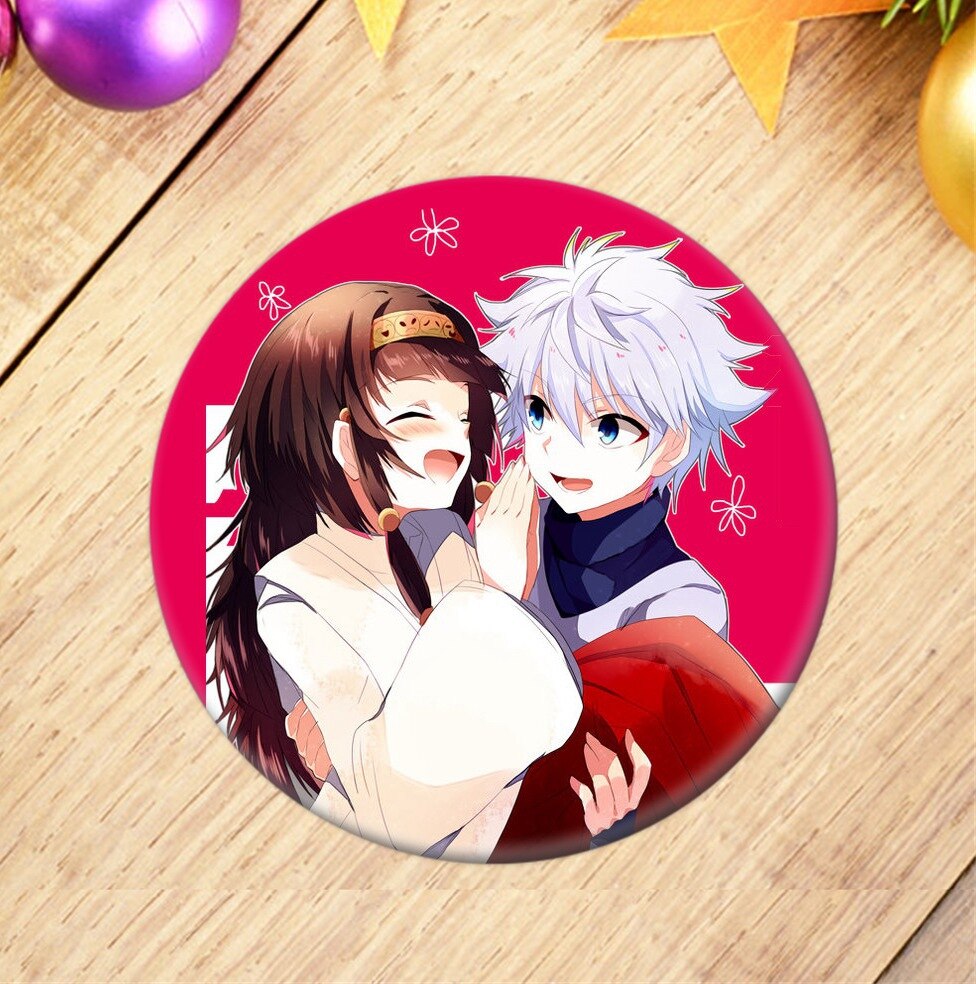 Anime Hunter X Hunter Brooches Cosplay Badges For Backpack Killua Pin Jewelry Button Clothes Female Women Party Gift