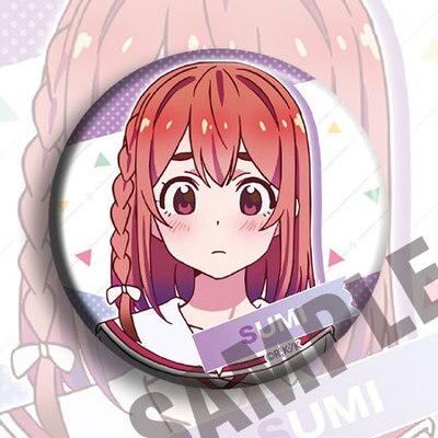 Anime Rent Girlfriend Chizuru Mami Ruka Sumi 58mm Acrylic Badges Brooch Round Icons