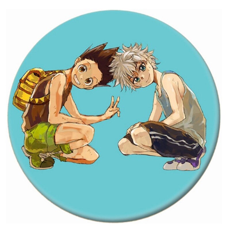 Anime Hunter X Hunter Brooches Cosplay Badges For Backpack Killua Pin Jewelry Button Clothes Female Women Party Gift