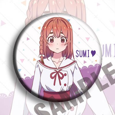 Anime Rent Girlfriend Chizuru Mami Ruka Sumi 58mm Acrylic Badges Brooch Round Icons