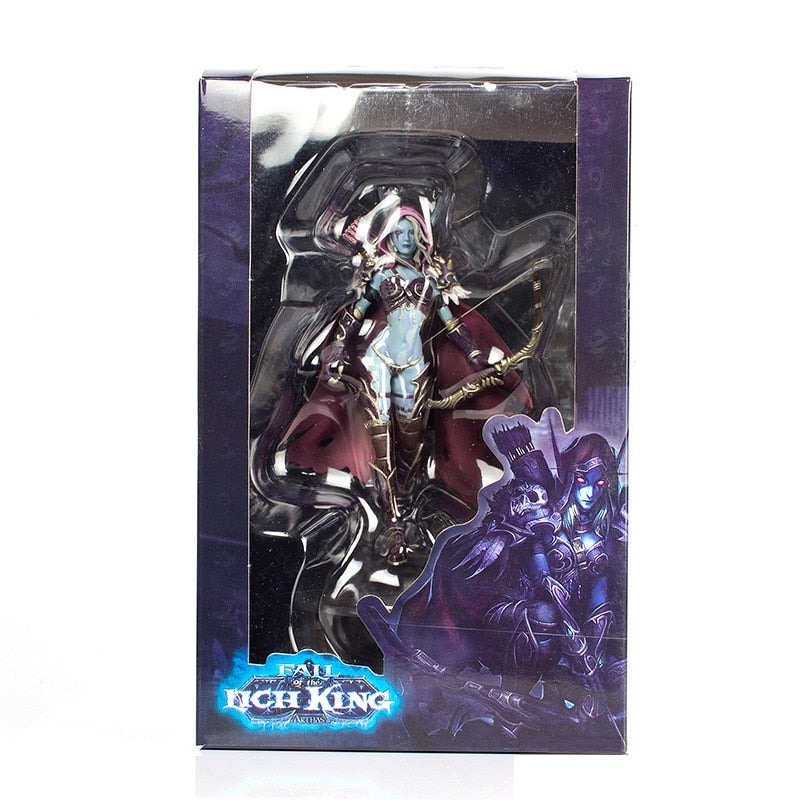 Sylvanas Windrunner Figure Sylvan Archery Queen Arthas Menethil Anime Action Figura Collectible Model World of Warcraft WOW Dota