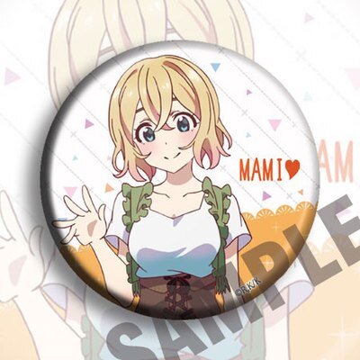 Anime Rent Girlfriend Chizuru Mami Ruka Sumi 58mm Acrylic Badges Brooch Round Icons