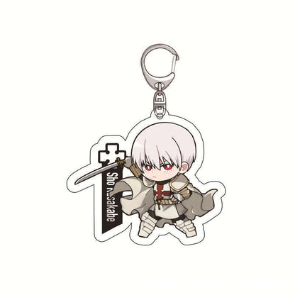 Enn Enn No Shouboutai Fire Force Cosplay Keychain High Quality Transparent Acrylic Fashion Anime Figures Key Chain Cute Trinkets