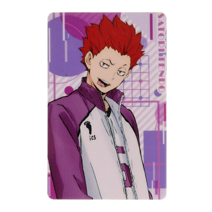 Japan Anime Haikyuu!! Figures Character ID IC Card Sticker PVC Kids Toys Stickers Suitable For Bus Card Bank Card Decoration