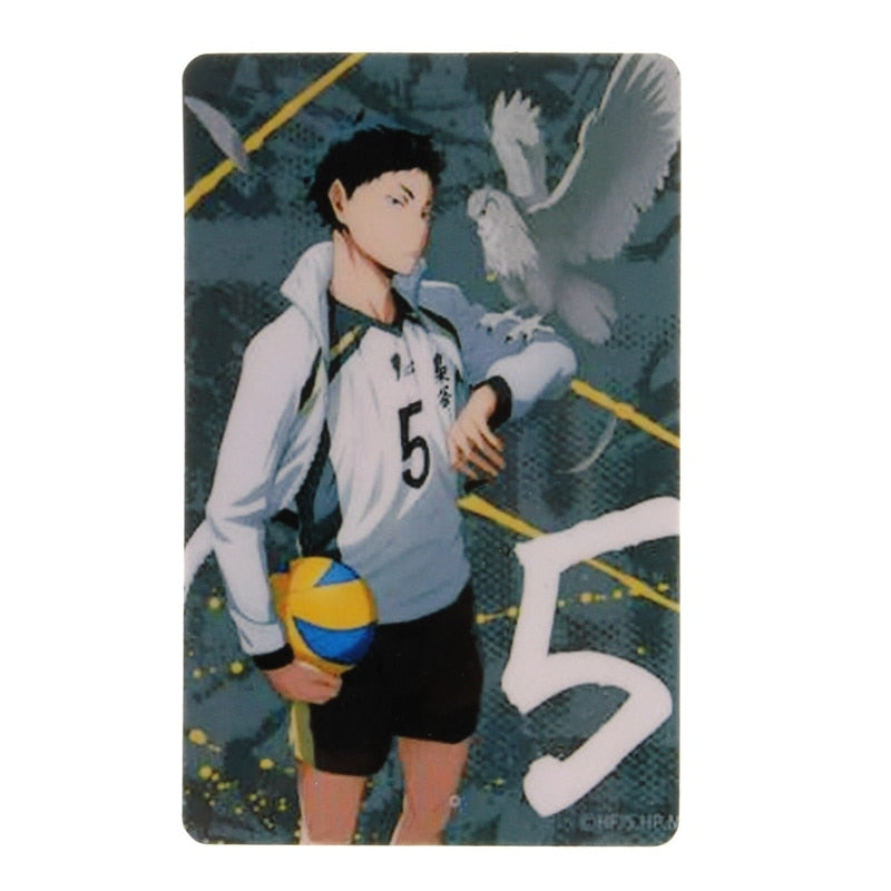 Japan Anime Haikyuu!! Figures Character ID IC Card Sticker PVC Kids Toys Stickers Suitable For Bus Card Bank Card Decoration