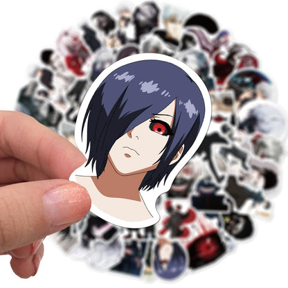 10/30/50PCS Classic Animation Tokyo Ghoul Suitcase Notebook Mobile Phone Refrigerator Helmet Graffiti WaterproofStickerWholesale